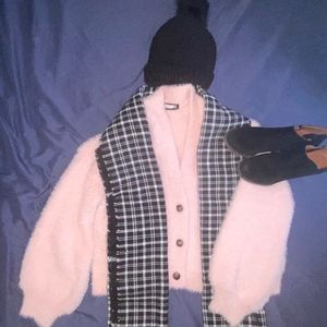 Sweet & Sinful light pink teddy cardigan sweater